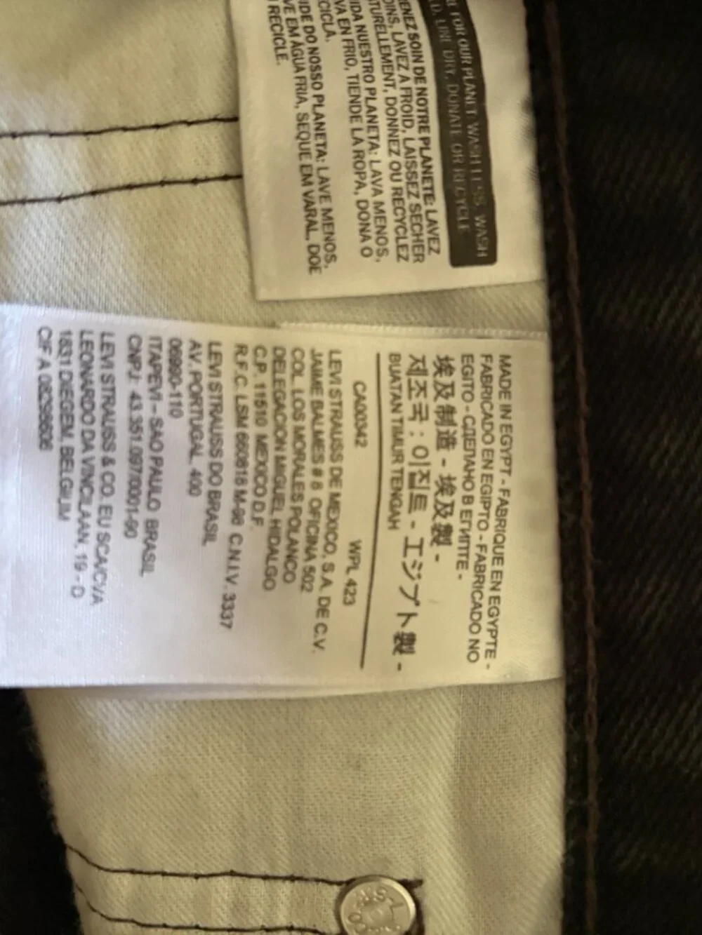 Levi's 505 Regular Fit Men's Black Jeans 36 x 29 PC9-00505-0260